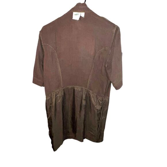 Nurture, Women’s size Medium Tan Cotton Silk lined Y2K pocketed camp dress - Picture 9 of 13